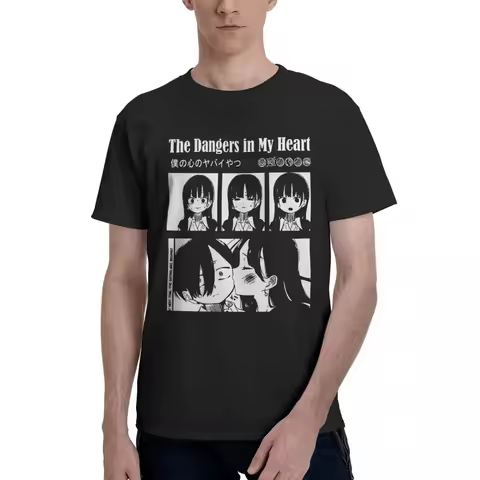 men T shirt graphic Y2K clothing The Dangers In My Heart 2 Manga 2024 T Tees Idea t shirts