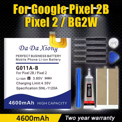 New 4600mAh BG2W G011A-B Battery For HTC Google Pixel 2 / 2B Pixel2B Pixel2 Mobile Phone Battery + t