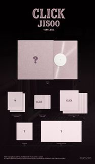 預訂 BLACKPINK JISOO Single Album [CLICK] VINYL VER. 彩膠黑膠唱片專輯 LP YG