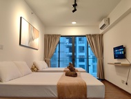 Pangsapuri studio 45 m² dengan 1 bilik mandi peribadi di Kepayan (Sunset View|Balcony|Near Airport K