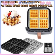 LEMONTRE 1pcs Waffle Baking Mold, Reusable Square Air Fryer Waffle Maker, Silicone Waffle Mould for 