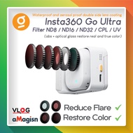 AMagisn Lens Filter UV CPL ND for Go Ultra Insta360 Combo Lens CPL and ND8 ND16 ND32 for Insta 360 G