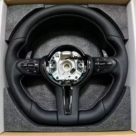 M Sport Leather Steering Wheel With Paddle Shifter For BMW F10 F13 F15 F20 F23 F30 F33 F34 X1 F48 X5