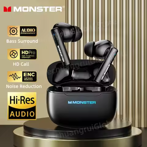 Monster XKT26 TWS Wireless Bluetooth Earphones Hifi Stereo Headphones Gaming Headset Noise Reduction