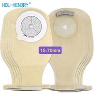 HDR 10Pcs/20pcs 70mm ostomy Bags with Clips Carbon Filter Single Side Stoma Bags Ostomy bags for Sto