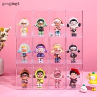 gongjing4 Stackable Acrylic Mystery Box Storage Display Frame Single Transparent Doll Box Display Stand Case Dust Proof Toys Collectible Artcrafts Boxes A