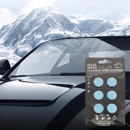 Car Wiper Fluid Tablets 6pcs Washer Fluid Car Windshield Concentrated Effervescent Wiper Tablet Remo