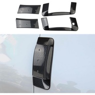 Carbon Fiber Style Exterior Side Door Handles Cover Trim Accessories for Nissan 350Z