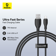 Baseus 2.4A Fast Charging Cable USB-A to iP Charging Data Cable USB 480Mbps data Transmission