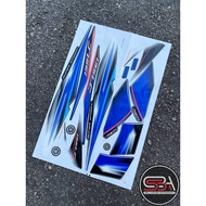 STICKER BODYSET / STRIPE COVERSET LC LC135 V1 BIRU FIRST EDITION MORITAKA YAMAHA ORIGINAL
