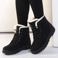 Women Winter Warm Ankle Boots Women  Snow Boot Winter Shoes Heels  Plus Size 44 Z69H