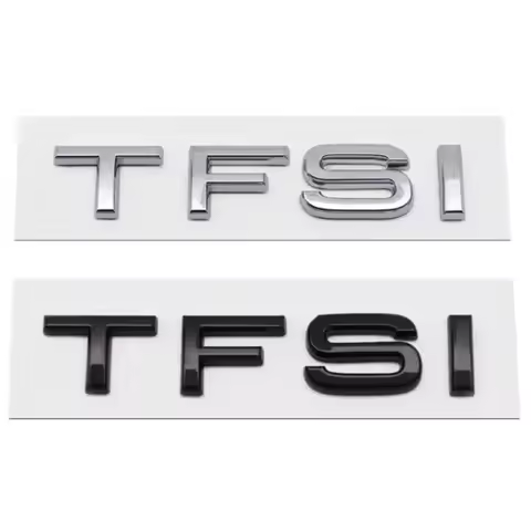 ABS Car 30 35 40 45 50 55 60 TFSI TDI Letters Logo Trunk Badge Emblem Decals Sticker For Audi A6 A1 