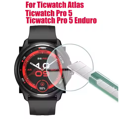 Premium Tempered Glass Film for TicWatch Atlas Pro 5 Enduro Smartwatch Screen Anti-scratch Protector