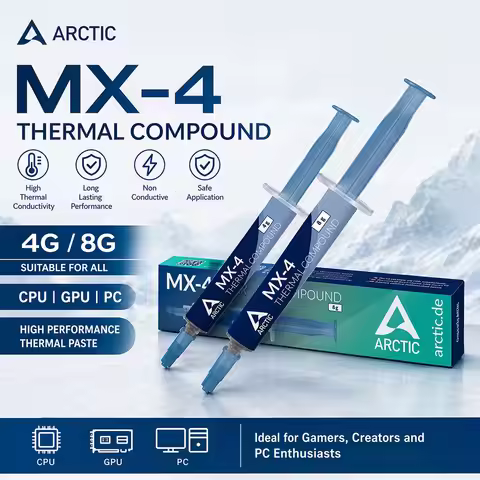 MX-4 4G 8G Thermal Paste for All Processors CPU GPU PC High Thermal Conductivity Long Durability Saf