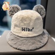 Knitted Fisherman'S Hat Color-Blocked Plush Thick Warm Ear-Covering Hat