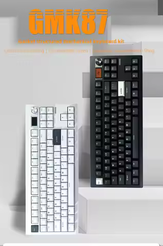 GMK87 Wireless Hot-Swappable Mechanical Keyboard Bluetooth/2.4g With Display Screen and Volume Rotar
