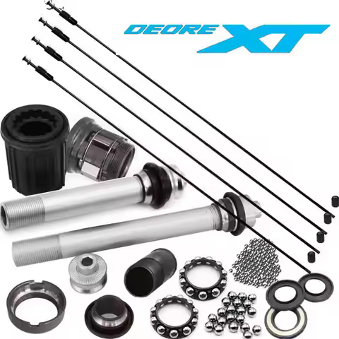 XT M775 M785 M8000 XTR M975 985 M9000 Front Rear Hub WheelSet Complete Quick Spoke Left Hand Lock Nu