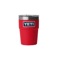 YETI RAMBLER 16 OZ STACKABLE CUP WITH MAGSLIDER LID RED/BADGE