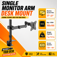 JOYRIDER Aluminum Alloy Monitor Stand Gas Spring 360° Adjustable for 17-40 inch Displays VESA Mount 