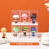 6-Pack Transparent Acrylic Blind Box Storage Display Organizer Dustproof Figure Storage for Bubble M