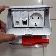 Legrand 4Mode Floor Socket (2F socket + telephone + 5e cat data)