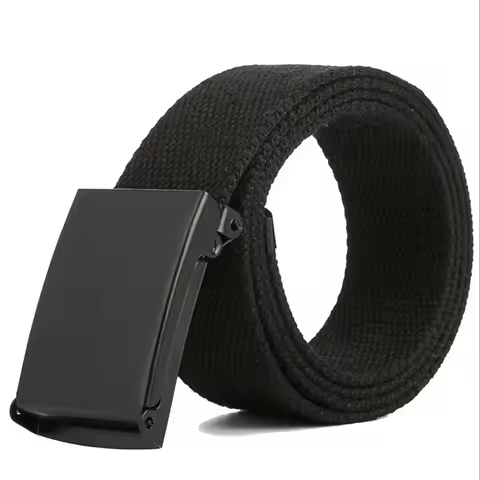 High Qualtiy Army Tactical Men Belt Unisex Male Casual Buckle Belts Canvas Webbing Waistband Army Ta