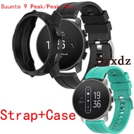 Suunto 9 Peak Pro Smart Watch Case Screen protector Cover Shell Accessories For Suunto 9 Peak Smartwatch Band Strap Replacement wristBand Sport waterproof Bracelet