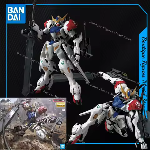 Bandai Original MG IBO ASW-G-08 GUNDAM BARBATOS LUPUS Action Anime Figures Assembly Model Collection