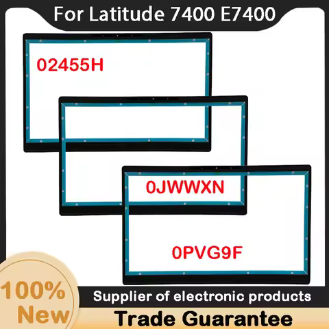 New For Dell Latitude 7400 E7400 LCD Front Trim Bezel Cover Frame 02455H 0JWWXN 0PVG9F