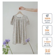 LEAH girls' dress with straight short sleeve square neck and bow tie, cool and elegant for 3,4,5,6,7