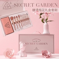 3CE Gift Box Version Makeup Brush Set Candied Cherry Blossom Exquisite Powder Brush Send Girlfriend 