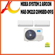 MIDEA SYSTEM 2 AIRCON-W/O WIFI MAE-3M21D/2XMSEID-09(S).
