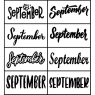 STICKER BALLOON SEPTEMBER - 4X6 INCH FOR 10 INCH BALLOON