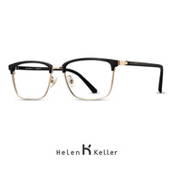 Helen Keller แว่นตาผู้ชายครึ่งกรอบป้องกันแสงสีฟ้าป้องกันรังสีแว่นตาคิ้ว Wireframe Design H26129