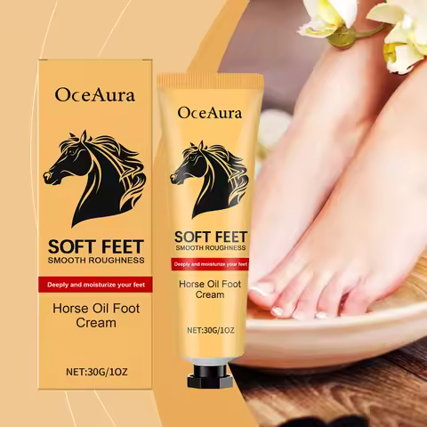 Horse Oil Anti Crack Foot Cream Repair Chapping Heel Callus Removal Exfoliation Nourish Smooth Anti-