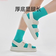 UTUNE Womens Sandals Strip Beach Style Sandal Casual Soft Sole Non-Slip Flat Women's Shoes