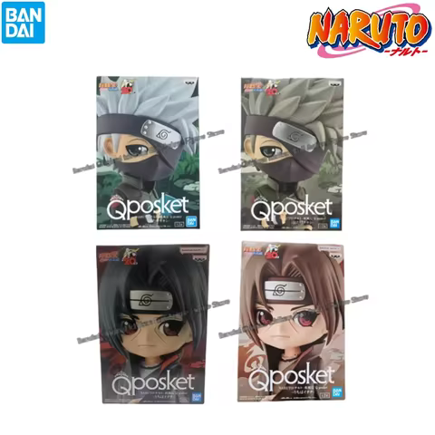 In Stock Bandai Original Box Garage Kit Model Naruto Qposket Hatake Kakashi Uchiha Itachi Anime Char