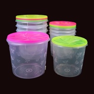 Oriplast Sealware Plastic Jar 5 ltr Cracker Jar/ Round Plastic Jar