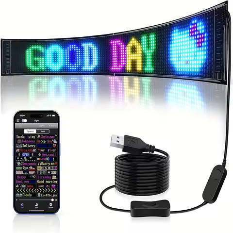 LED Matrix Panel Sign USB Powered App Control Rolling Display Advertising Board for Retail Store Eve