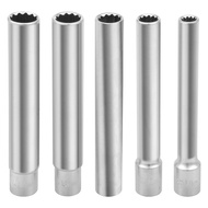 5Pcs 3/8inch Extra Deep Impact Socket Set Deep Metric Socket Set Hexagon Socket Extra Deep Impact Sl