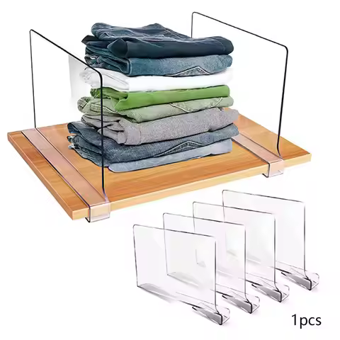Acrylic Shelf Divider Shelf Organizer for Sweater Bedroom Organization Books Closet Shelf Dividers P