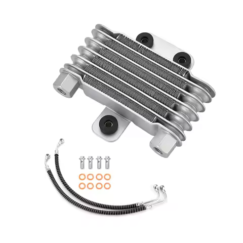 Oil Cooler Engine Oil Cooling Radiator System Kit for GY6 100CC-150CC Engine Motorcycle Oil Cooler M