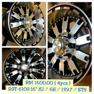 Alloy Rim Wheel 16" SGT-6109 8J ET5 6H 139.7 1pc