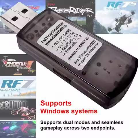 22-in-1 Phoenix 6.0 G7 Dongle FPV Racing Drone Flight Simulator, supports DRL and DCL, suitable for 
