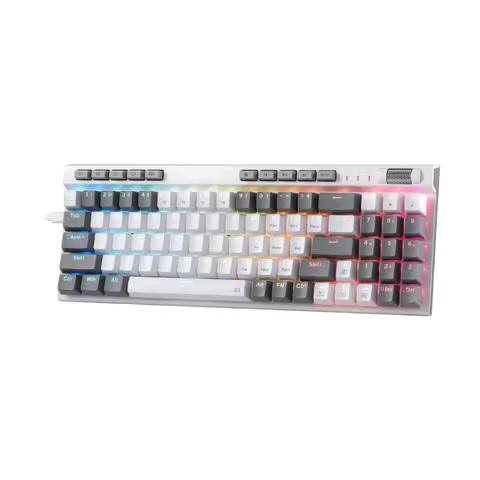 Redragon K655 75% RGB Wired Mechanical Gaming Keyboard, 78 Keys Hot-Swap Mechanical Keyboard Quiet L