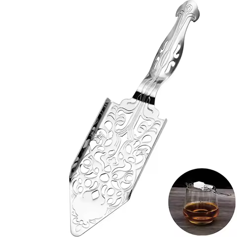 304 Stainless Steel Absinthe Spoon Vintage Hollow Design Wormwood Cocktail Dripper Bar Glass Cup Dri