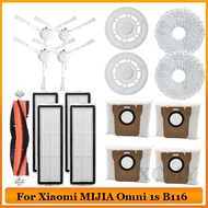 For Xiaomi Mijia OMNI Infinite Robot Vacuum-Mop 1S | B116 Vacuum Cleaner Spare Parts Main Side Brush Hepa Filter Mop Accessories