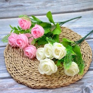 Bunga Mawar Artificial / Mawar Kecil / Bunga Mawar Palsu Kecil
