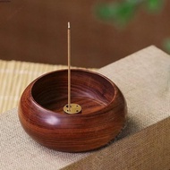 JONY1IF Incense Burner Stick Holder, Bowl Type Wooden Mini Incense Holder, Durable Smell Aromatic 4 