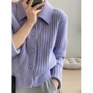 Small Cashmere Polo Neck Sweater Cardigan Small Cashmere Polo Neck Sweater Cardigan Wholesale Small 
